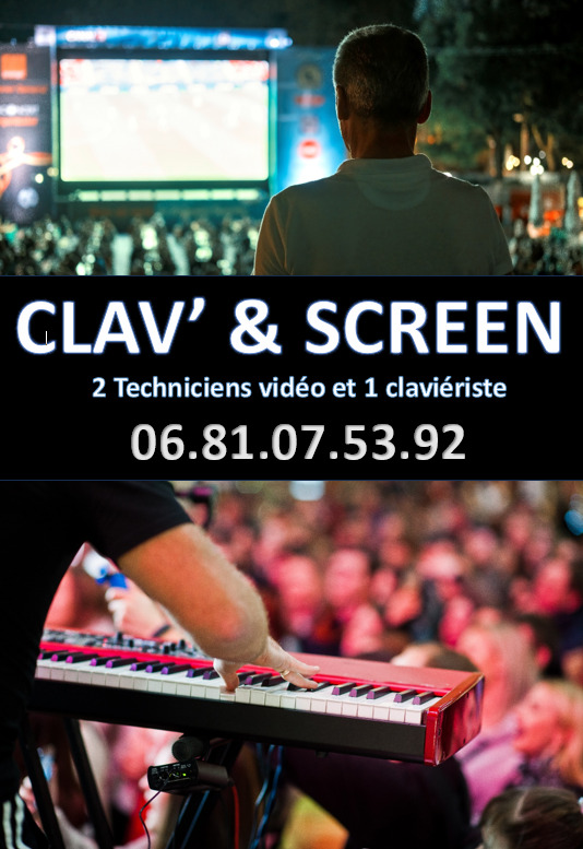 Photo officiel des musiciens du groupe CLAV' & SCREEN